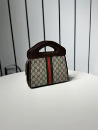 Gucci Ophidia Slip Handle Bag Monogram & Brown  – Image 3