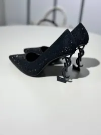 YSL Heels Black Glitter  – Image 5