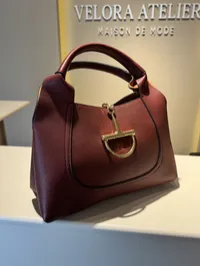 Gucci Softbit Textured Leather Tote Super Master (Burgundy) – Image 5