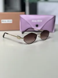 Miu Miu runaway hexagonal brown tinted – Image 1