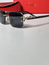 Cartier rimless rectangular sunglasses – Image 3