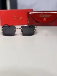 Cartier rimless rectangular sunglasses – Image 1