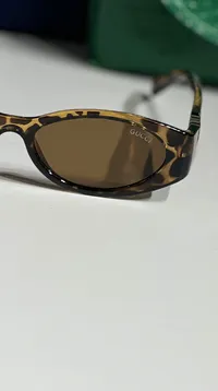 Gucci oval tortoiseshell-Brown tinted – Image 3
