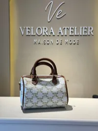 celine boston white small bag – Image 5