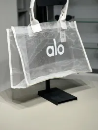 Alo Yoga Sheer Tote Black Bag – Image 1