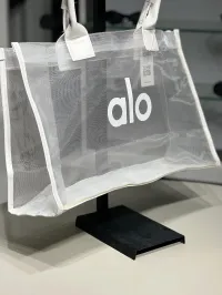 Alo Yoga Sheer Tote Black Bag – Image 4