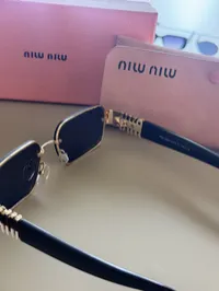 Miu Miu - Black Aviators Sunglasses – Image 5