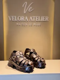 Prada Monolith Brown Sandal – Image 1