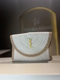 YSL - Clutch Raffia Bag – Image 2