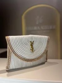 YSL - Clutch Raffia Bag – Image 3