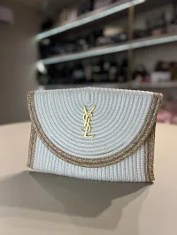 YSL - Clutch Raffia Bag – Image 4
