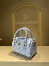 Coach Speedy Baby Blue Bag – Image 3