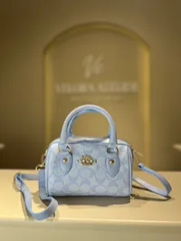 Coach Speedy Baby Blue Bag – Image 8