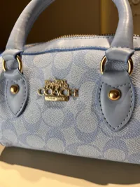 Coach Speedy Baby Blue Bag – Image 11