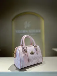Coach Rowan Satchel Baby Pink Bag – Image 3