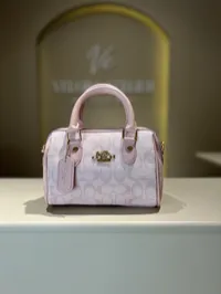 Coach Rowan Satchel Baby Pink Bag – Image 2