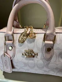 Coach Rowan Satchel Baby Pink Bag – Image 8