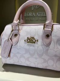 Coach Rowan Satchel Baby Pink Bag – Image 11