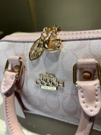 Coach Rowan Satchel Baby Pink Bag – Image 9