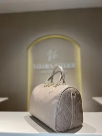 Louis Vuitton Speedy Bandouliere 25 Beige Bag – Image 4