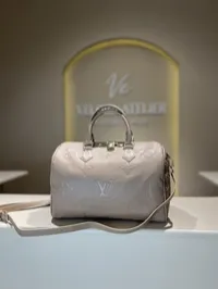 Louis Vuitton Speedy Bandouliere 25 Beige Bag – Image 3