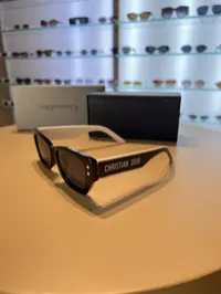 Dior Black Acetate White Edges Silver Star – Image 5