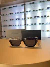 Dior Black Acetate White Edges Silver Star – Image 3