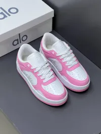 Alo Recovery Mode Pink & White Sneakers – Image 1