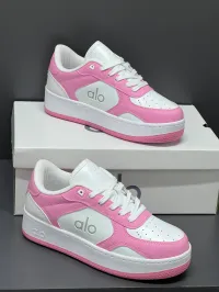 Alo Recovery Mode Pink & White Sneakers – Image 3