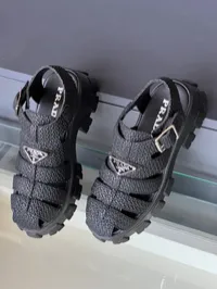 Prada Monolith Corchet Cage Sandal – Image 2