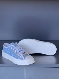 Chanel Tweed Baby Blue Sneakers  – Image 5