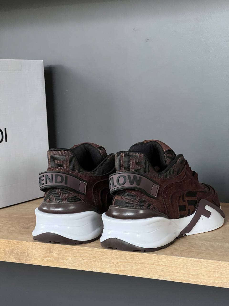 Fendi Flow Brown Sneakers – Image 5