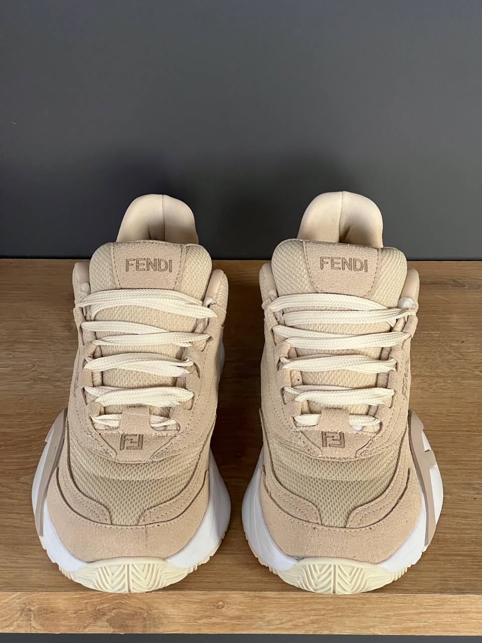 Fendi Flow Beige Sneakers – Image 4