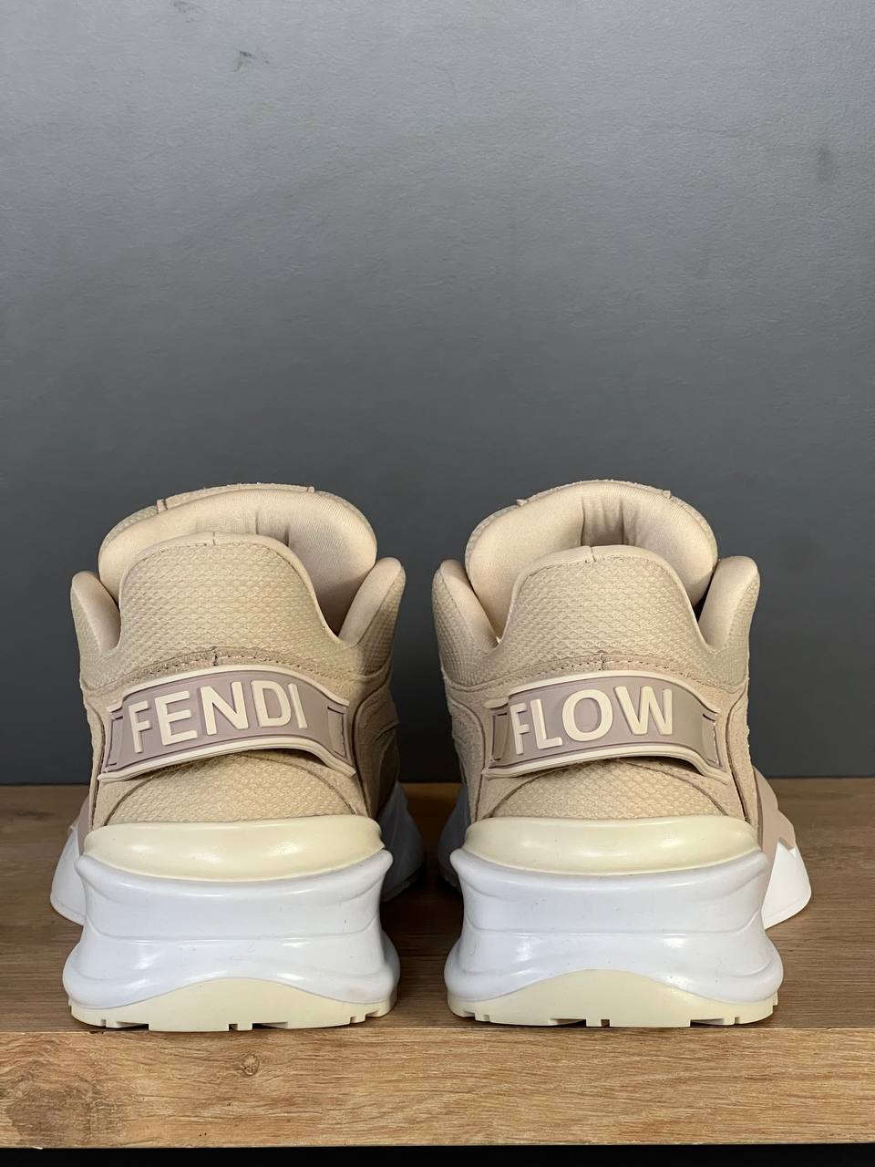 Fendi Flow Beige Sneakers – Image 6