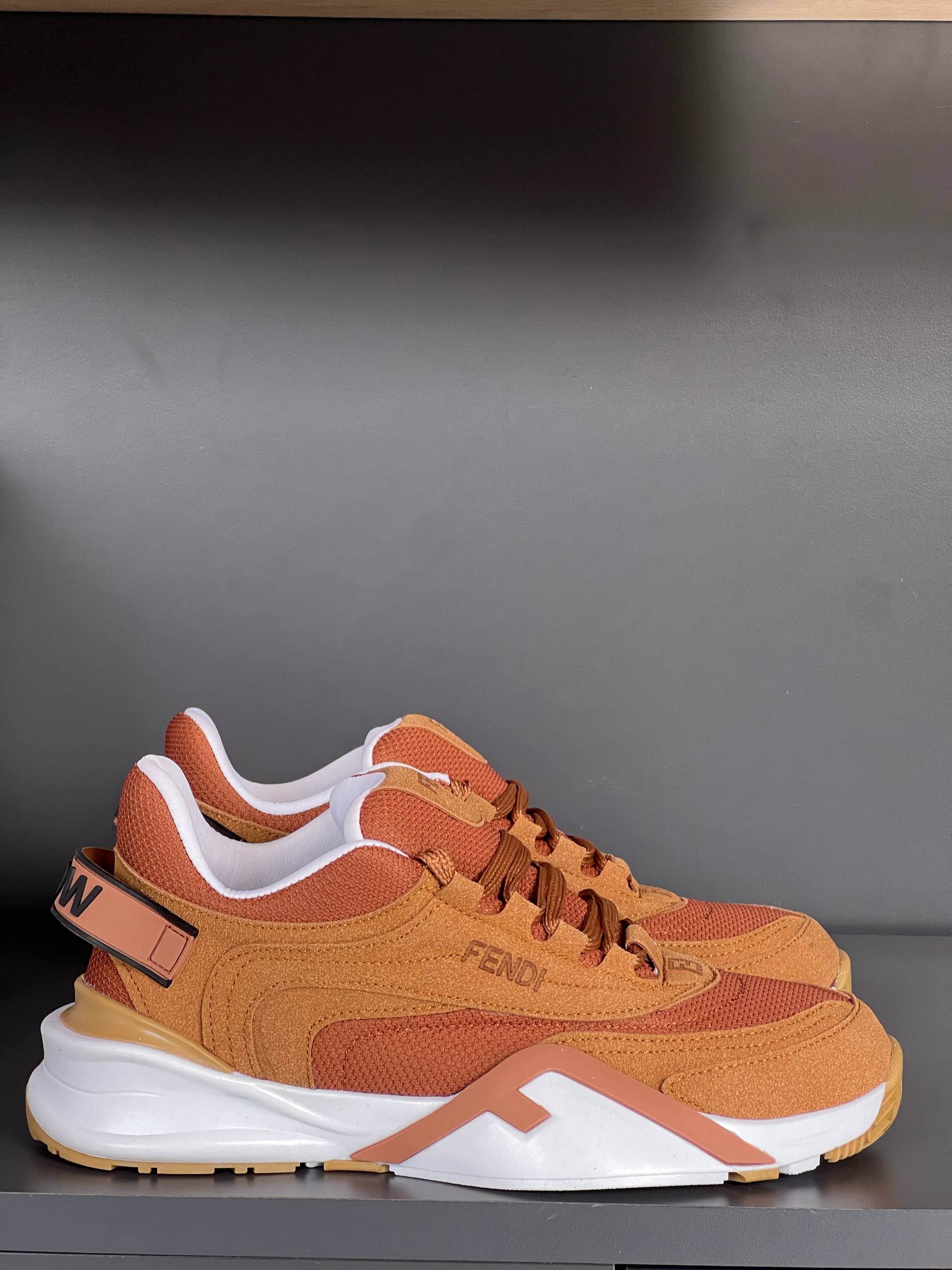 Fendi Flow Tobacco Brown Sneakers – Image 5