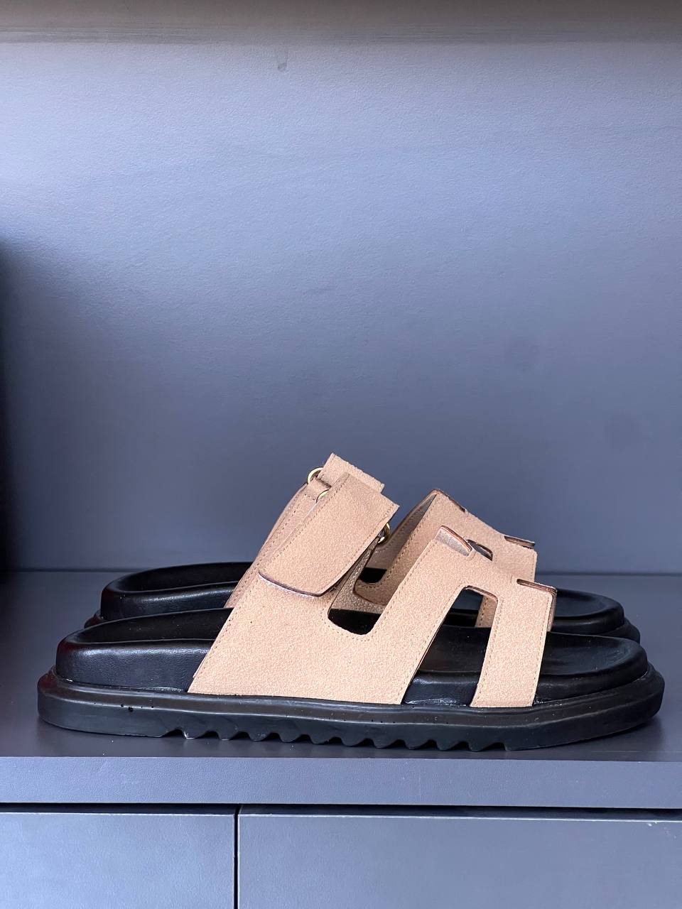 Hermes Chypre Off White Sandals – Image 5