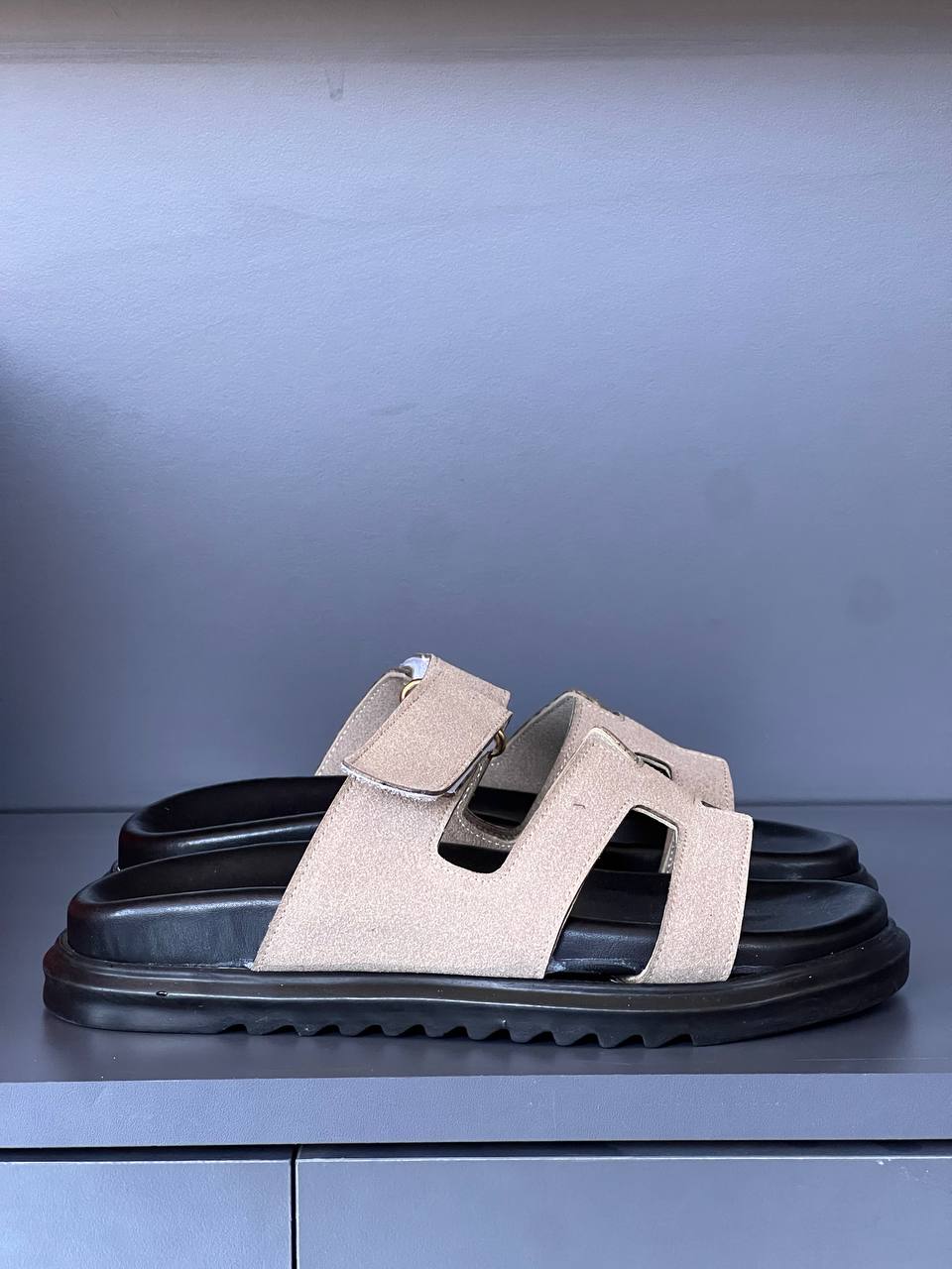 Hermes Chypre Beige Sandals – Image 5
