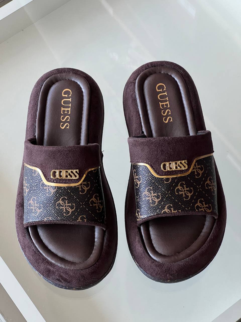 Guess Brown Slippers – Image 2