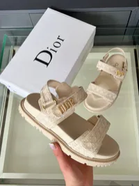 Dior Off White Sandals – Image 4