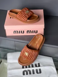 Miu Miu Matelasse Nappa Slippers  – Image 16