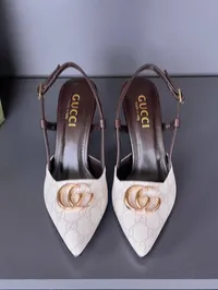Gucci Milano White Sling back Heels – Image 2