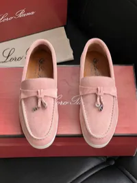 Loro Piana Pink Summer Walk Charm Flats – Image 4