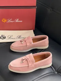 Loro Piana Pink Summer Walk Charm Flats – Image 1