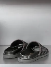 Prada Black Crystal Slides – Image 8