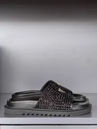 Prada Black Crystal Slides – Image 7