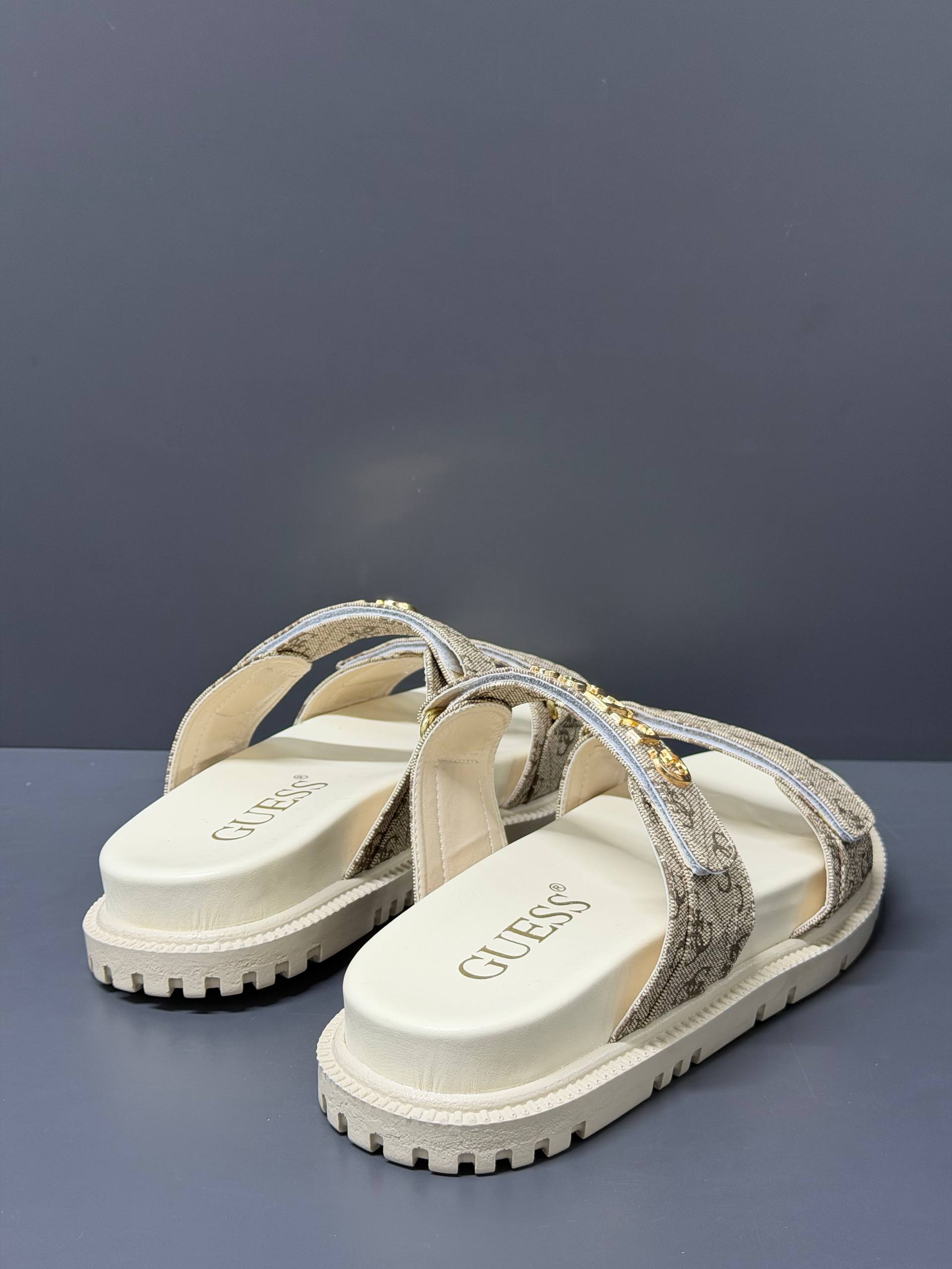 Guess Fadison Light Beige Sandals – Image 4