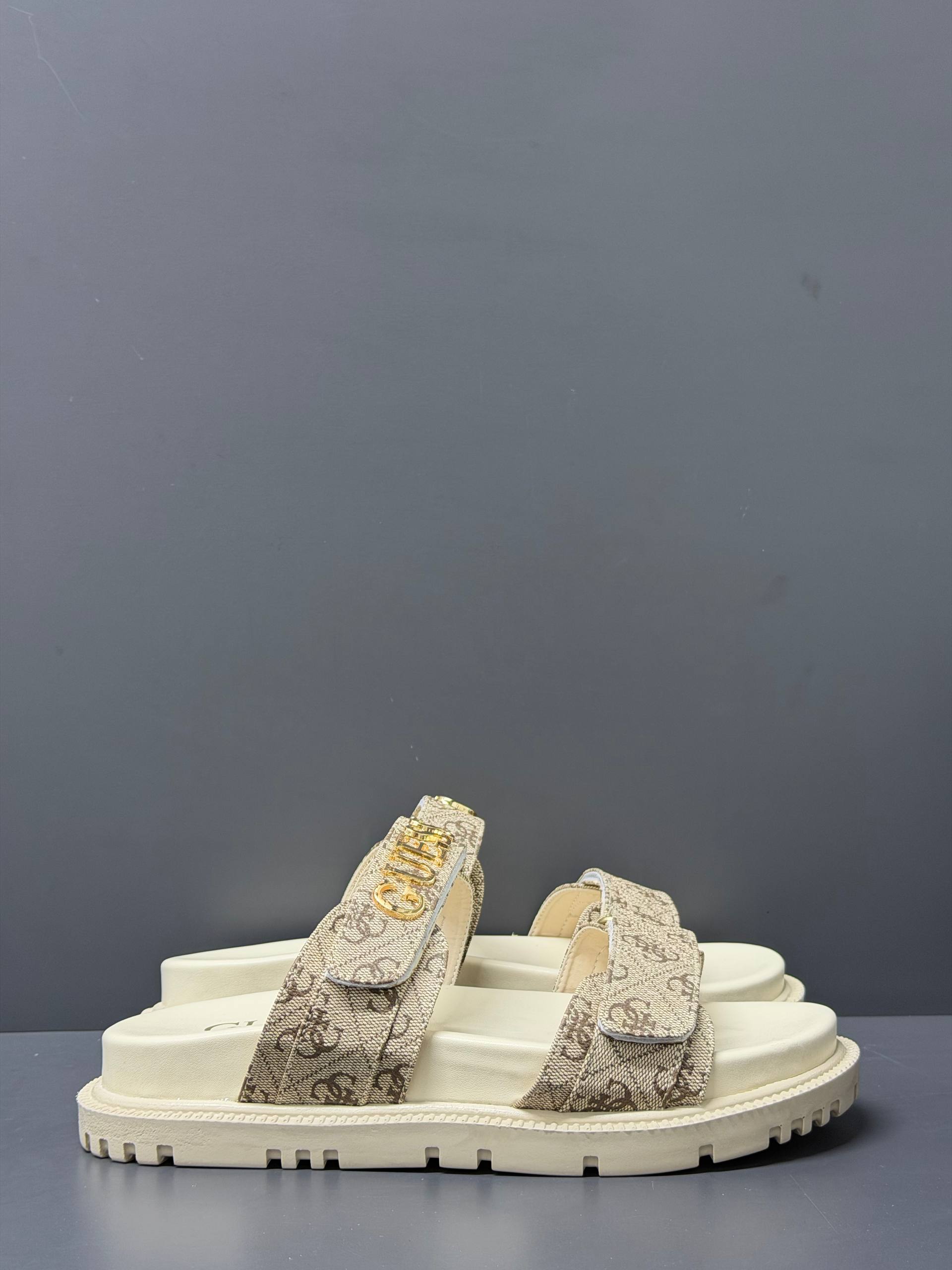 Guess Fadison Light Beige Sandals – Image 5