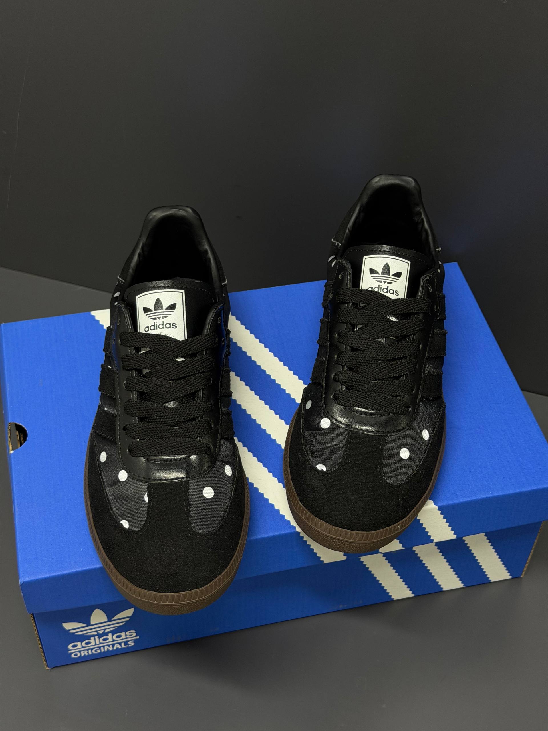 Adidas Samba Black Polka Dot Sneakers – Image 2