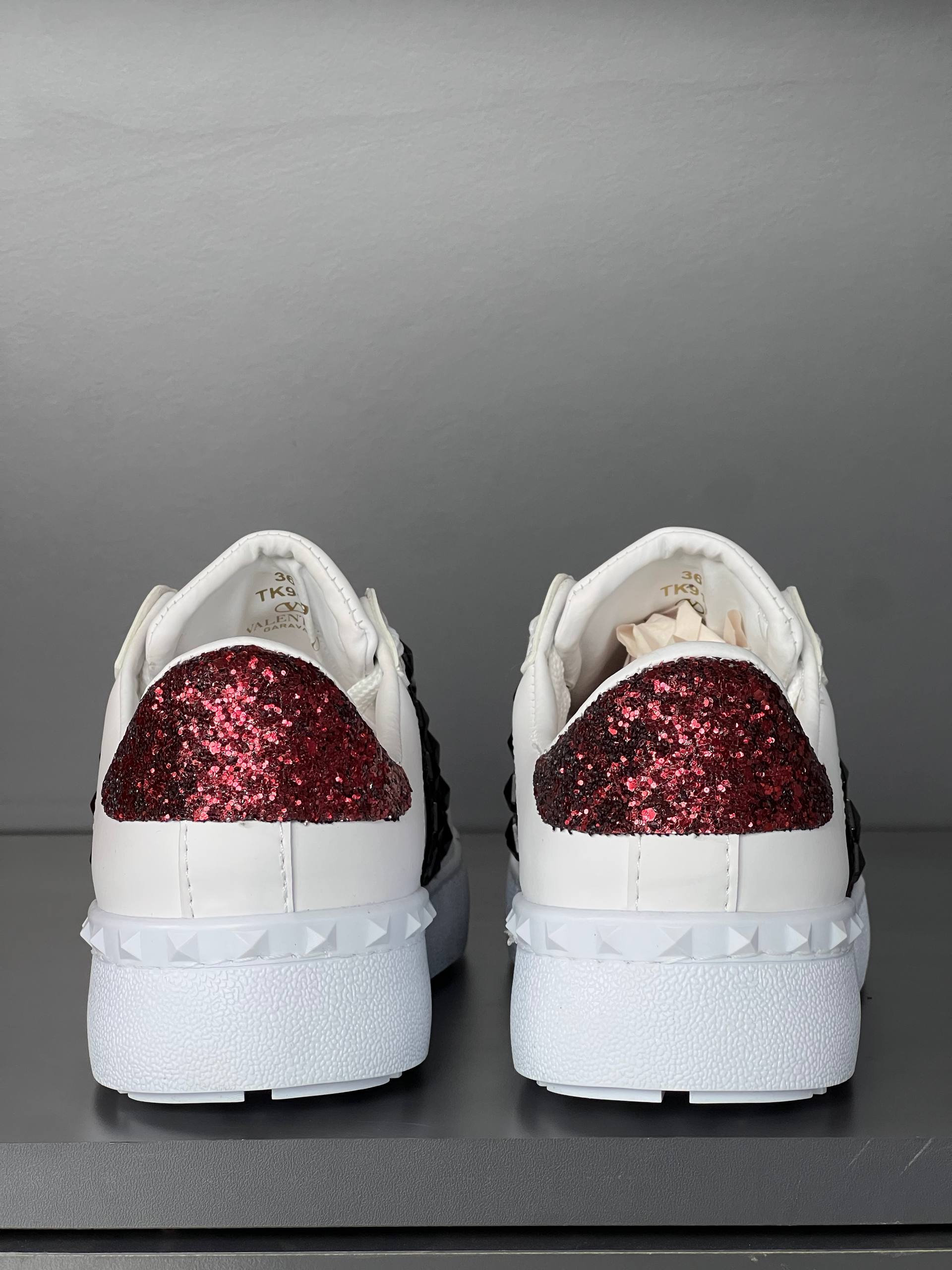 Valentino Rockstud Glitter Sneakers – Image 30