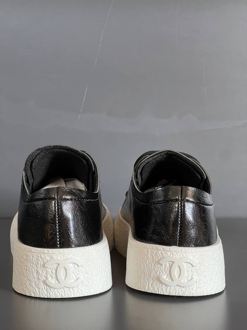 Chanel 202P Leather Sneakers – Image 12
